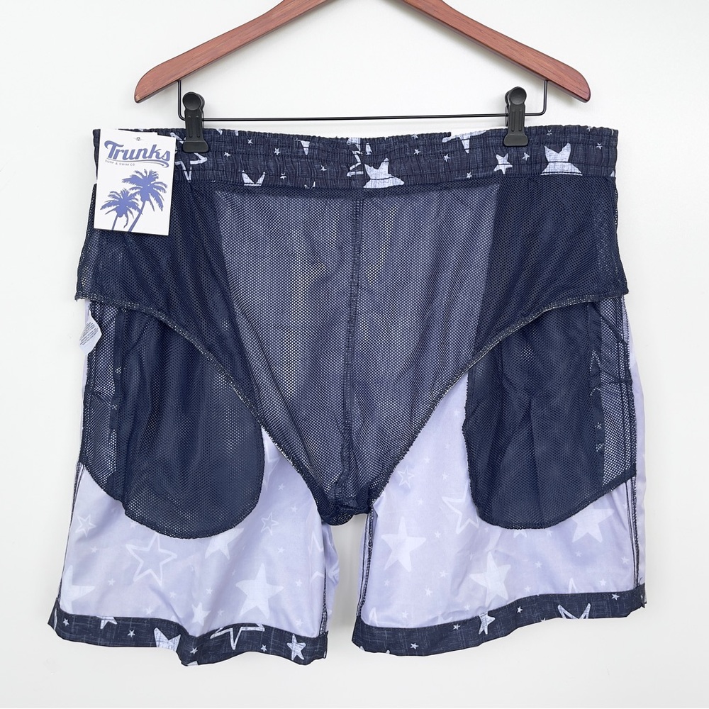 TRUNKS SURF AND SWIM CO. Swim Shorts Pockets Quick Dry Technology Starts Print - Picture 4 of 16